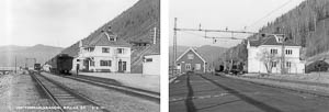 <em>Norsk Hydro</em>  ::  Vestfjorddalsbanen: Rollag Station, 5. april 1910<br><em>Per Berntsen</em>  ::  Mæl stasjon, 3. april 2005