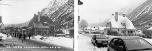 <em>Norsk Hydro</em>  ::  Lærerbolig, Bøen. 27. februar 1912<br><em>Per Berntsen</em>  ::  Sam. Eydes gate 72, 16. mars 2005