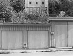 Garages and transformer, Skriugata, 1983 