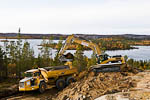 Fjerning av løsmasse, Hyttemalmen <br> Removing soil, Hyttemalmen