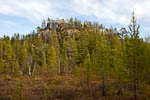 Svovelberget, hvor den første malmen ble funnet i 1902 av Johan Hilmar Kjellmann <br> Sulphur Rock, where the first ore was found in 1902