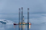 Energy Exerter ankommer Kirkenes <br> Jack-up rig Energy Exerter arriving Kirkenes
