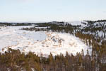 Hyttemalmen sett fra Ørnetoppen, russiske fjell i bakgrunnen <br> Hyttemalmen seen from Ørnetoppen, Russian mountains in the background