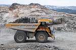 Veiarbeid ved Hyttemalmen, Cat 777F <br> Road works at Hyttemalmen, Cat 777F