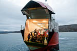 Boreal Offshores ferge Havservice II med borerigg ombord <br> Boreal Offshore's ferry Havservice II with drill onboard