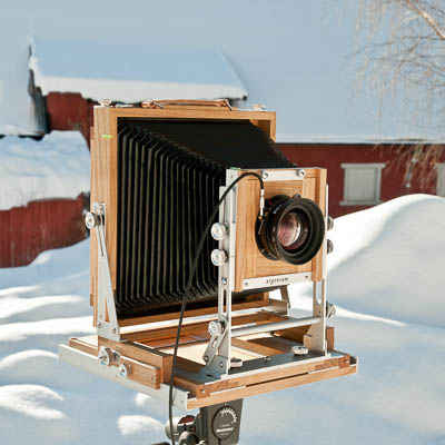 Camera with Schneider Apo-Symmar L 210 mm